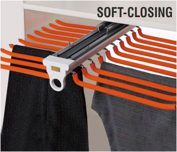 Top Mountanted Double-Line Trouser Rack